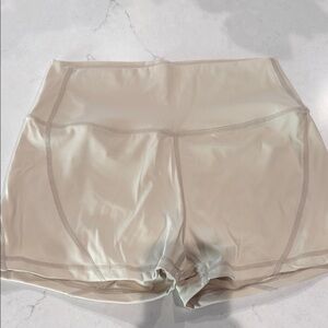 Beige Athletic Shorts